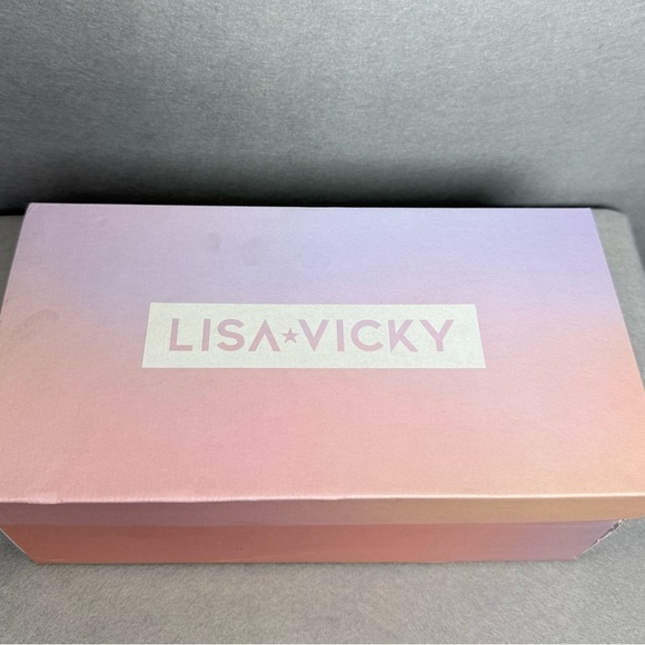 Lisa Vicky Women’s Nappa Loafer Mule Chain-Link Detail Zippy-V Black Sheep 7M - Picture 8 of 8